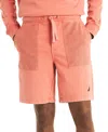 Nautica Men's Elastic Waist 9" Pull-on Shorts In Mineral Red