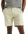 Nautica Men's Flat Front Linen-blend 8.5" Deck Shorts In  Stone