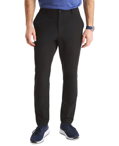 Nautica Men's Flat-front Performance Pants In Black