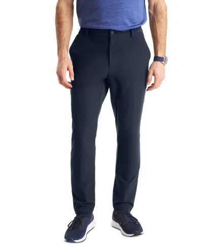 Nautica Men's Flat-front Performance Pants In Blue