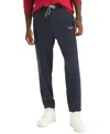 Nautica Men's Fleece Side Knit Tape Elasticated Hem Jogger In Blue
