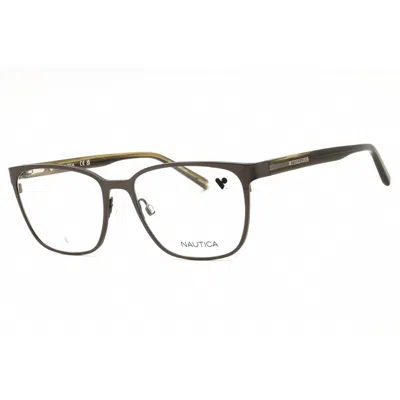 Nautica Men's Grey Rectangular Eyeglass Frames N7346n