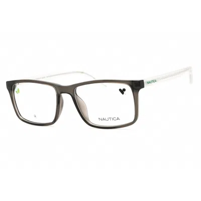 Nautica Men's Grey Rectangular Eyeglass Frames N8182