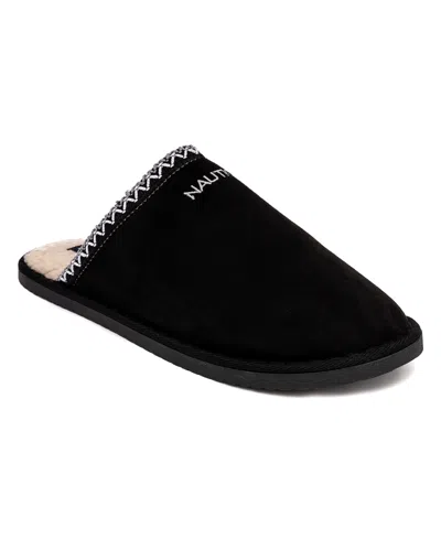 Nautica Men's Guyot Round Toe Slipper In Black