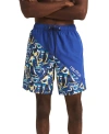Nautica Men's Heritage Diagonal Full Elastic 8" Swim Trunks In Bright Cobalt