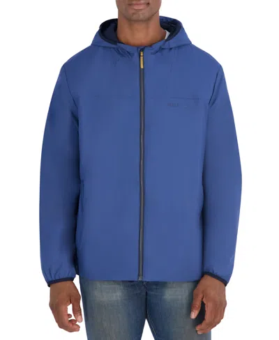 Nautica Men's Hooded Transitional Zip Front Jacket In Dark Denim