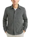 Nautica Men's Houndstooth Long Sleeve Shirt In Gray