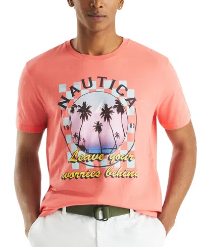 Nautica Men's Leave Your Worries Behind Graphic T-shirt In Corlcruise