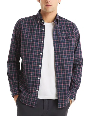 Nautica Men's Long Sleeve Plaid Shirt In Multi