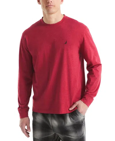 Nautica Men's Long Sleeve T-shirt In Red