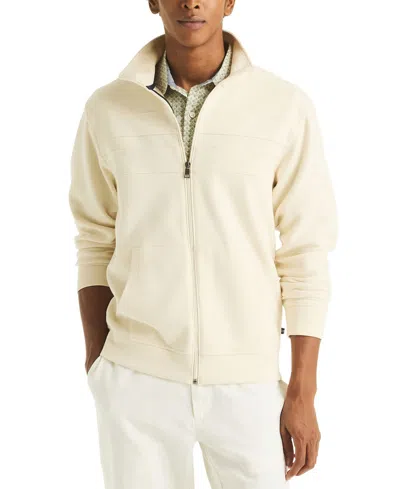 Nautica Men's Mock Neck Sweatshirt In Brown