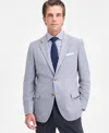 Nautica Men's Modern-fit Active Stretch Solid Blazer In Gray