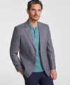 Nautica Men Modern-fit Active Stretch Structure Weave Sport Coat In Gray