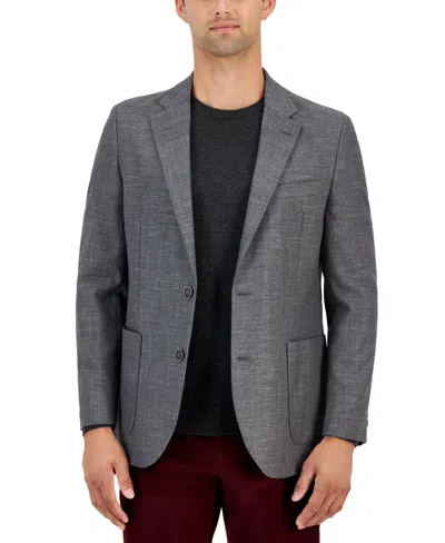 Nautica Men's Modern-fit Active Stretch Woven Solid Sport Coat In Grey