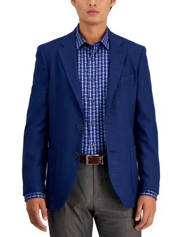 Nautica Men Modern-fit Active Stretch Structure Weave Sport Coat In Silver Solid