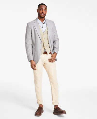 Nautica Men's Modern-fit Active Stretch Woven Solid Sport Coat In Taupe