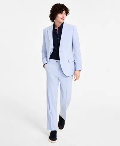 Nautica Men's Modern-fit Bi-stretch Suit In Light Blue