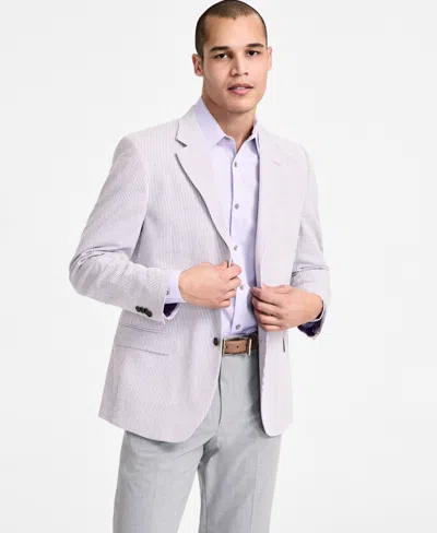 Nautica Men's Modern-fit Seersucker Sport Coats In Lilac Stripe