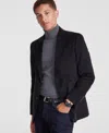 Nautica Men's Modern-fit Solid Stretch Corduroy Elbow Patch Sport Coat In Black