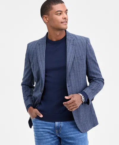 Nautica Men's Modern-fit Stretch Pattern Sport Coat In Blue