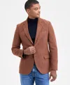 Nautica Men's Modern-fit Stretch Solid Sport Coat In Brown