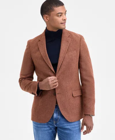 Nautica Men's Modern-fit Stretch Solid Sport Coat In Brown