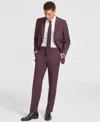 Nautica Men's Modern-fit Stretch Suit In Burgundy