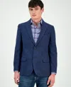 Nautica Men's Modern-fit Wine Window Tweed Sport Coat In Blue