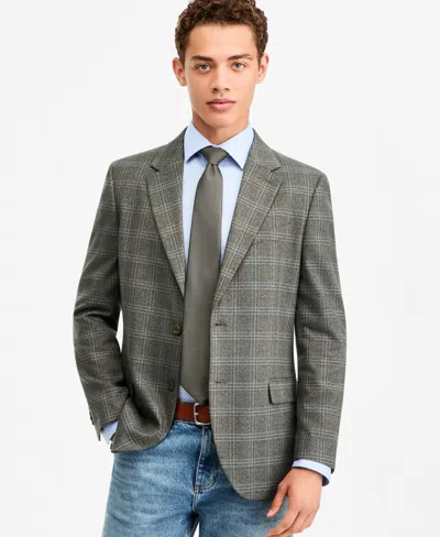 Nautica Men's Modern-fit Stretch Pattern Sport Coat In Gray