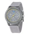 Nautica Men's Multifunction Or Date Gray Polyurethane Watch, 43mm In Gray