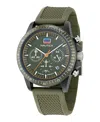 Nautica Men's Multifunction Or Date Green Polyurethane Watch, 43mm In Green
