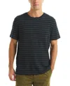 Nautica Men's Navigator Striped Crewneck T-shirt In Blue