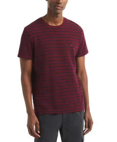 NAUTICA MEN'S NAVIGATOR STRIPED CREWNECK T-SHIRT