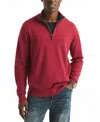 Nautica Men's Navtech Classic-fit Solid Quarter-zip Sweater In Autumn Berry