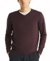 Nautica Men's Navtech Performance Classic-fit Soft V-neck Sweater In Plum Perfect