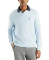 Nautica Men's Navtech Performance Classic-fit Soft V-neck Sweater In Skyway