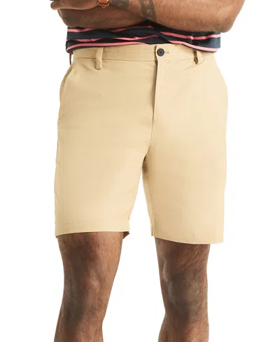 Nautica Men's Navtech Slim-fit Stretch Water-resistant 8-1/2" Shorts In Militarytn