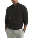 Nautica Mens Navtech Quarter-zip Sweater In Black