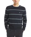 Nautica Men's Performance Striped Crewneck Sweater In Animal Print