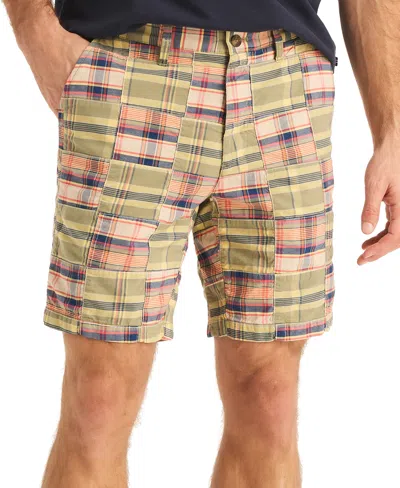 Nautica Men's Plaid Patchwork 8.5" Shorts In Multi