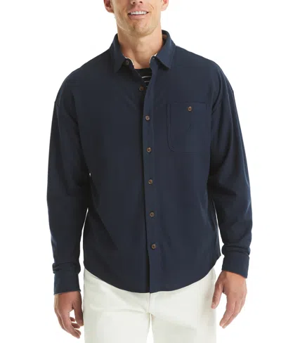 Nautica Men's Polo Cut Shirt In Blue