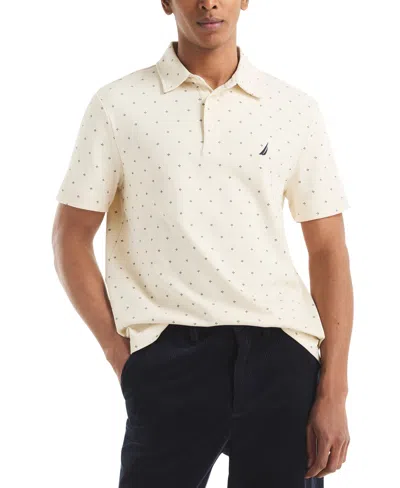 Nautica Men's Printed Compass Polo Shirt In Neutral