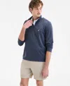 Nautica Men's Quarter-zip Sweatshirt In Blue