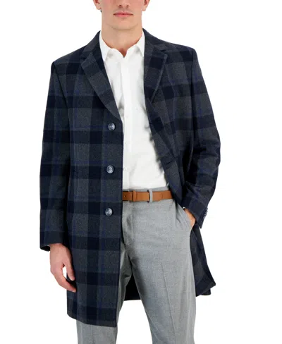 Nautica Men's Regular-fit Camber Wool-blend Overcoat In Multi