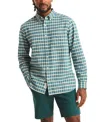 Nautica Men's Relaxed-fit Plaid Button-down Oxford Shirt In Green Leaf