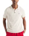 Nautica Mens Textured Sweater Polo