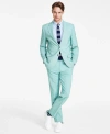 NAUTICA MEN'S MODERN-FIT SEASONAL COTTON STRETCH SUIT