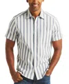 Nautica Jeans Co. Striped Short-sleeve Shirt In Sail White