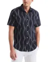 Nautica Jeans Co. Printed Short-sleeve Shirt In Navy