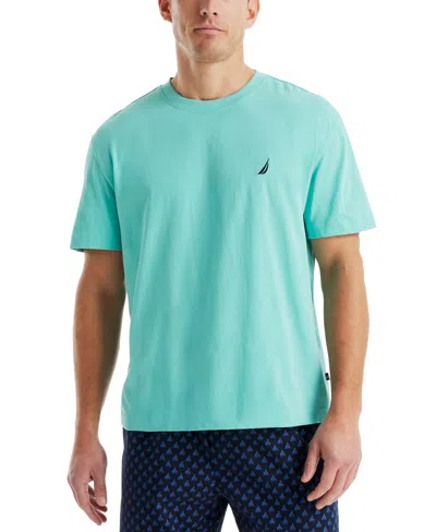Nautica Men's Short Sleeve Sleep T-shirt In Blue